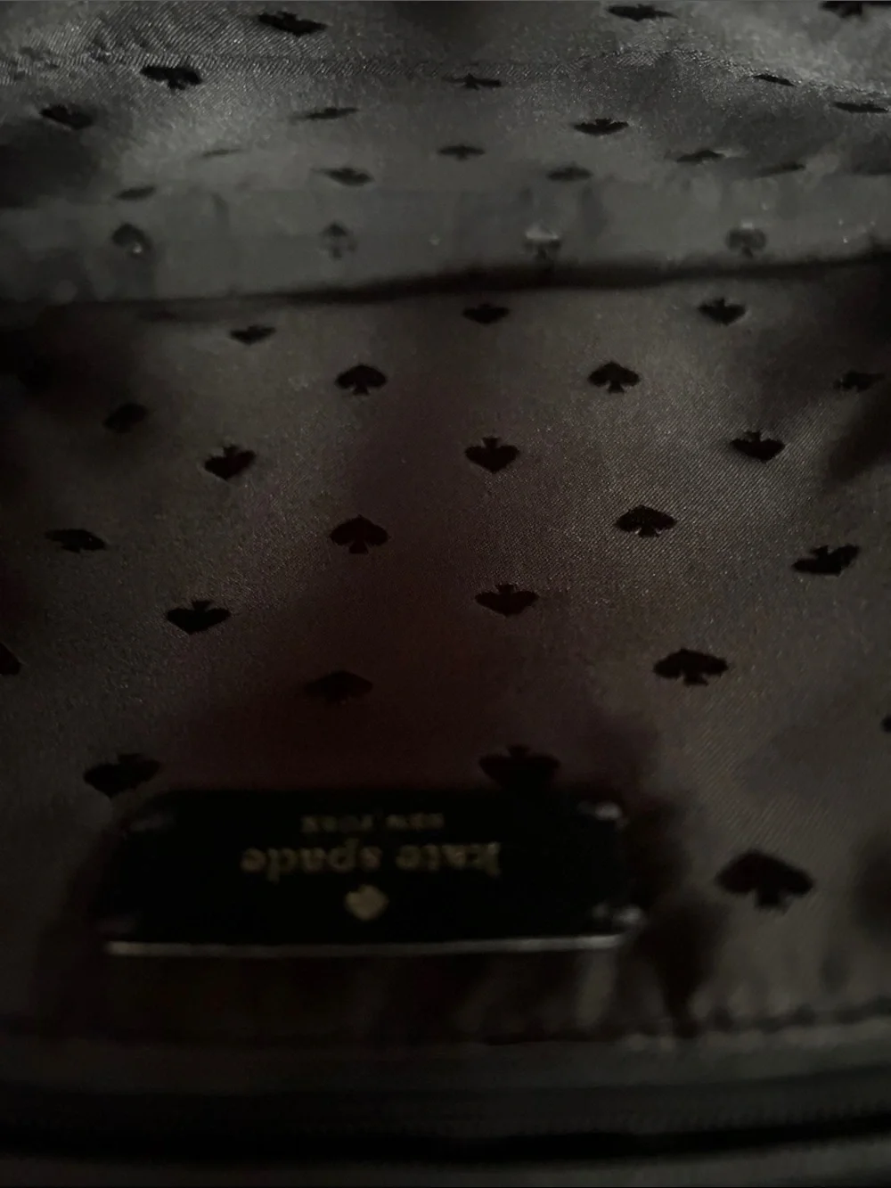 kate spade Black Saffiano Crossbody with Front Zip Pocket